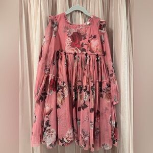 Floral Mauve Kids Dress